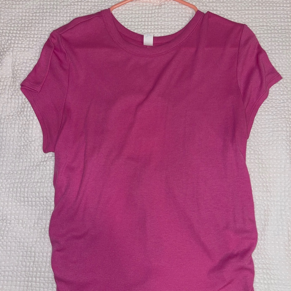 Women's Pink Short Sleeve Top